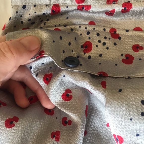 Tulle Pencil Skirt with Poppies - Picture 10 of 10